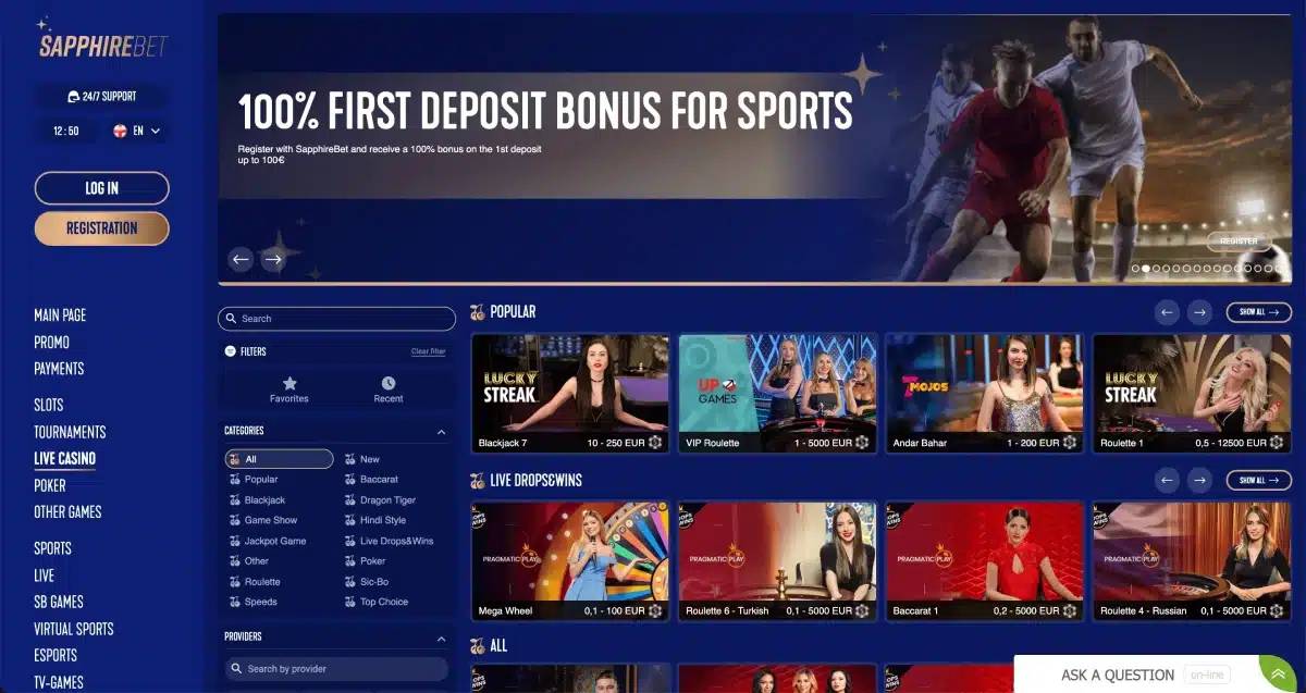 SapphireBet Casino